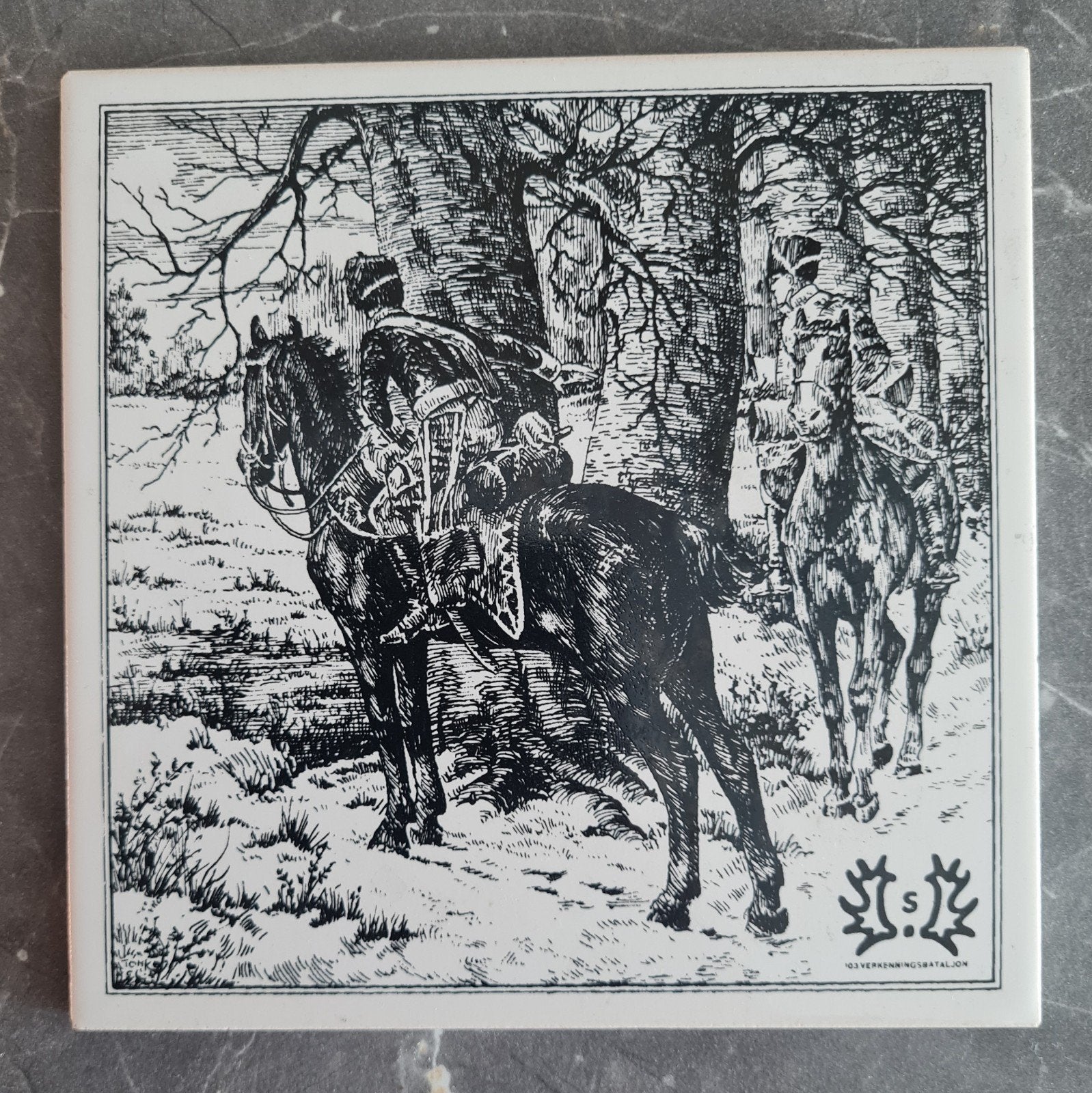 103 Verkenningsbataljon tegel, Verzenden, Landmacht, Nederland