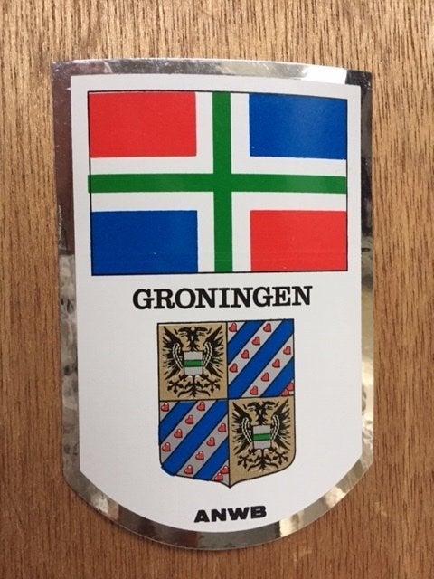 Provincie wapens op stickers Groningen-Utrecht-Zuid Holland, Verzamelen, Ophalen of Verzenden, 1980 tot heden, Ongelopen, Groningen
