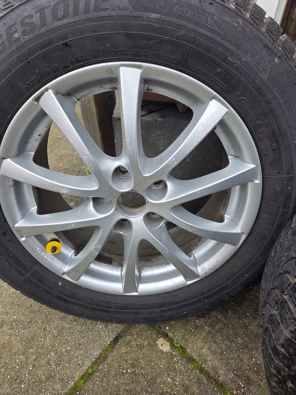 Mazda CX-5 alu velgen met winterbanden 225/65R17, Auto-onderdelen, Ophalen, Gebruikt, Banden en Velgen, 17 inch