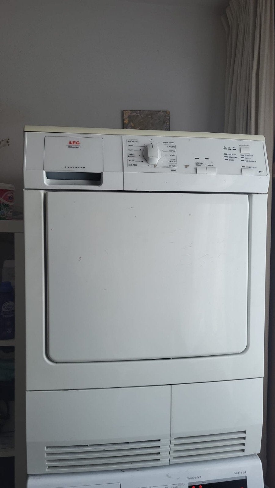 AEG Lavatherm T55640 droger, Ophalen, 6 tot 8 kg, Voorlader, Niet werkend