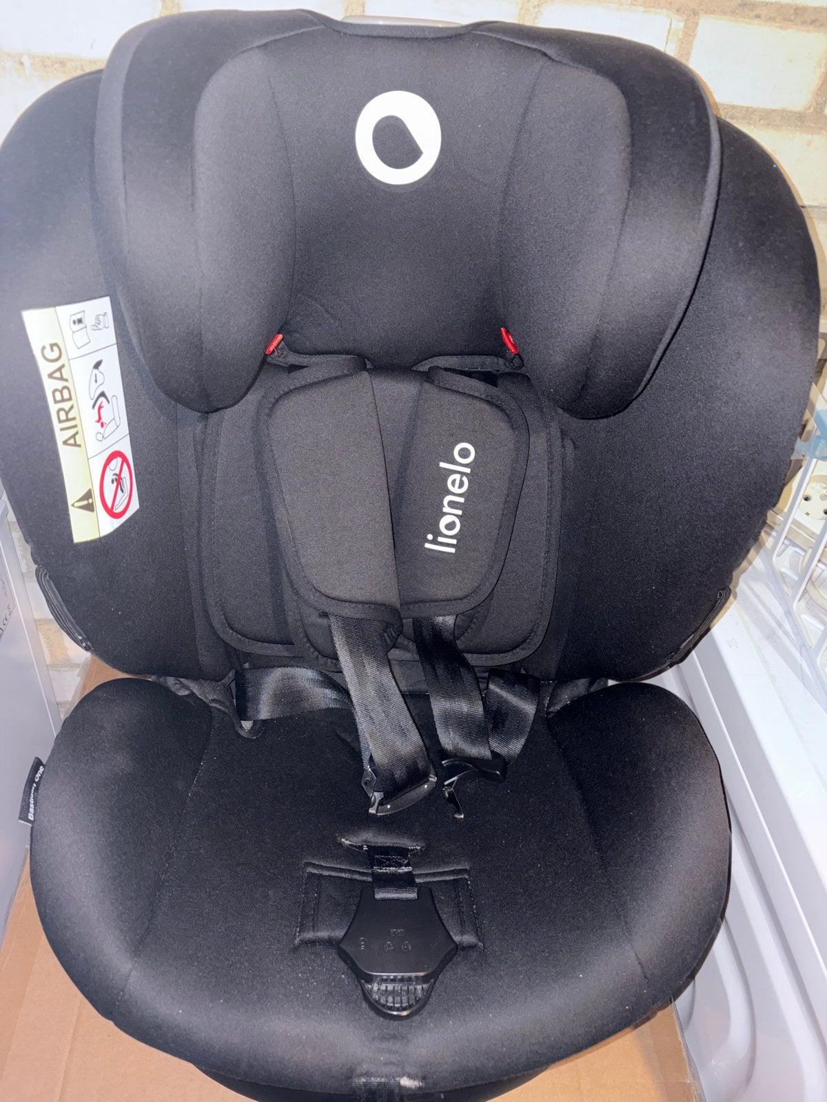 Lionelo Bastiaan One Autostoel - Zwart, Zo goed als nieuw, Overige merken, Autogordel of Isofix, Verstelbare rugleuning, Ophalen of Verzenden