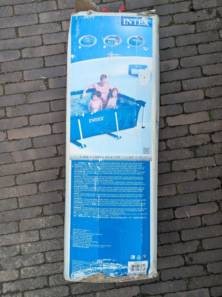 Zwembad 2,60m x 1,60m bij 65cm, Tuin en Terras, Zwembaden, Ophalen, Minder dan 80 cm, Minder dan 200 cm, Opzetzwembad