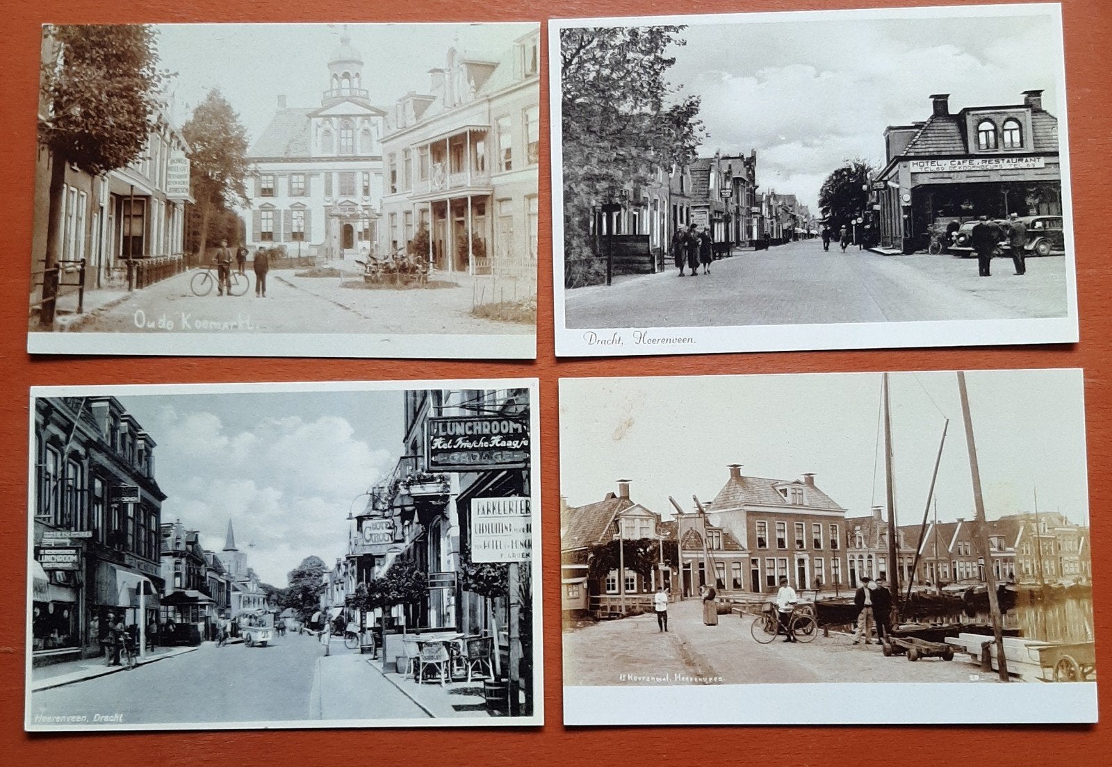 4 Ansichtkaarten Heerenveen, Ophalen, Voor 1920, Friesland