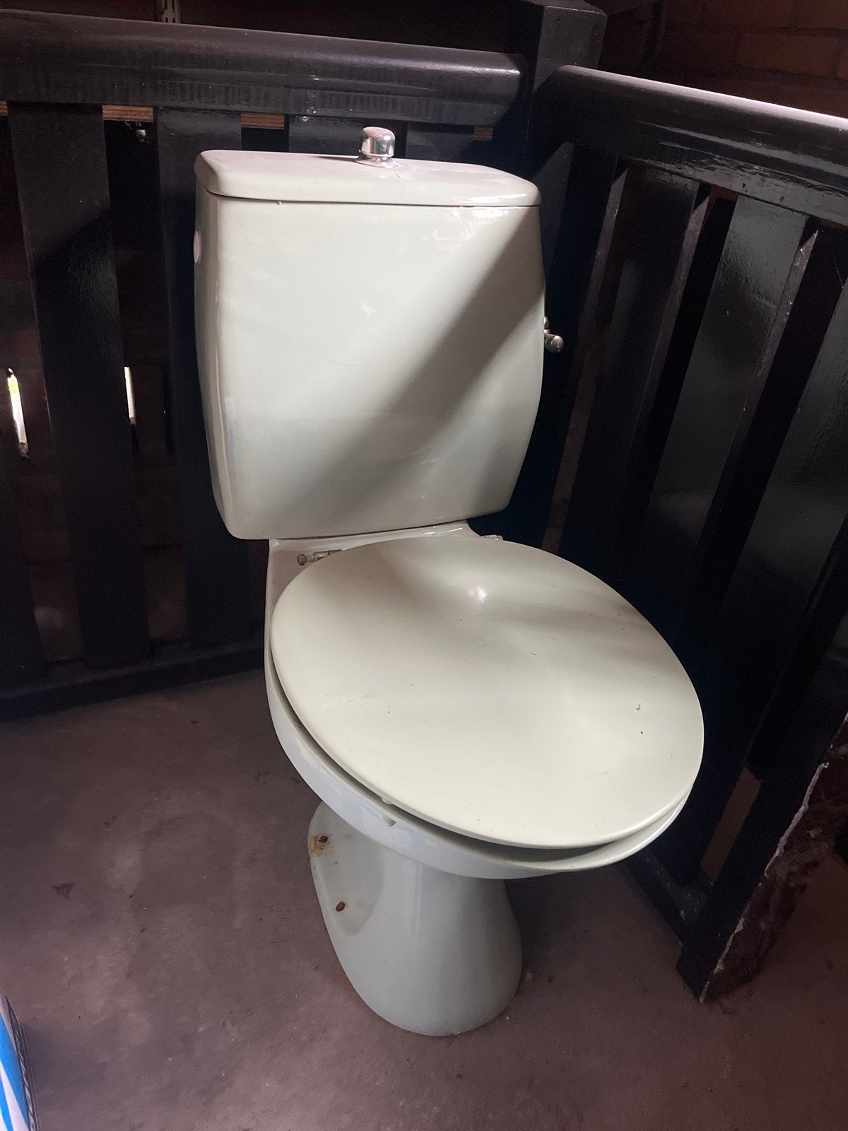 Groene Wirquin wc pot - Vintage toilet, Ophalen, Gebruikt, Toilet