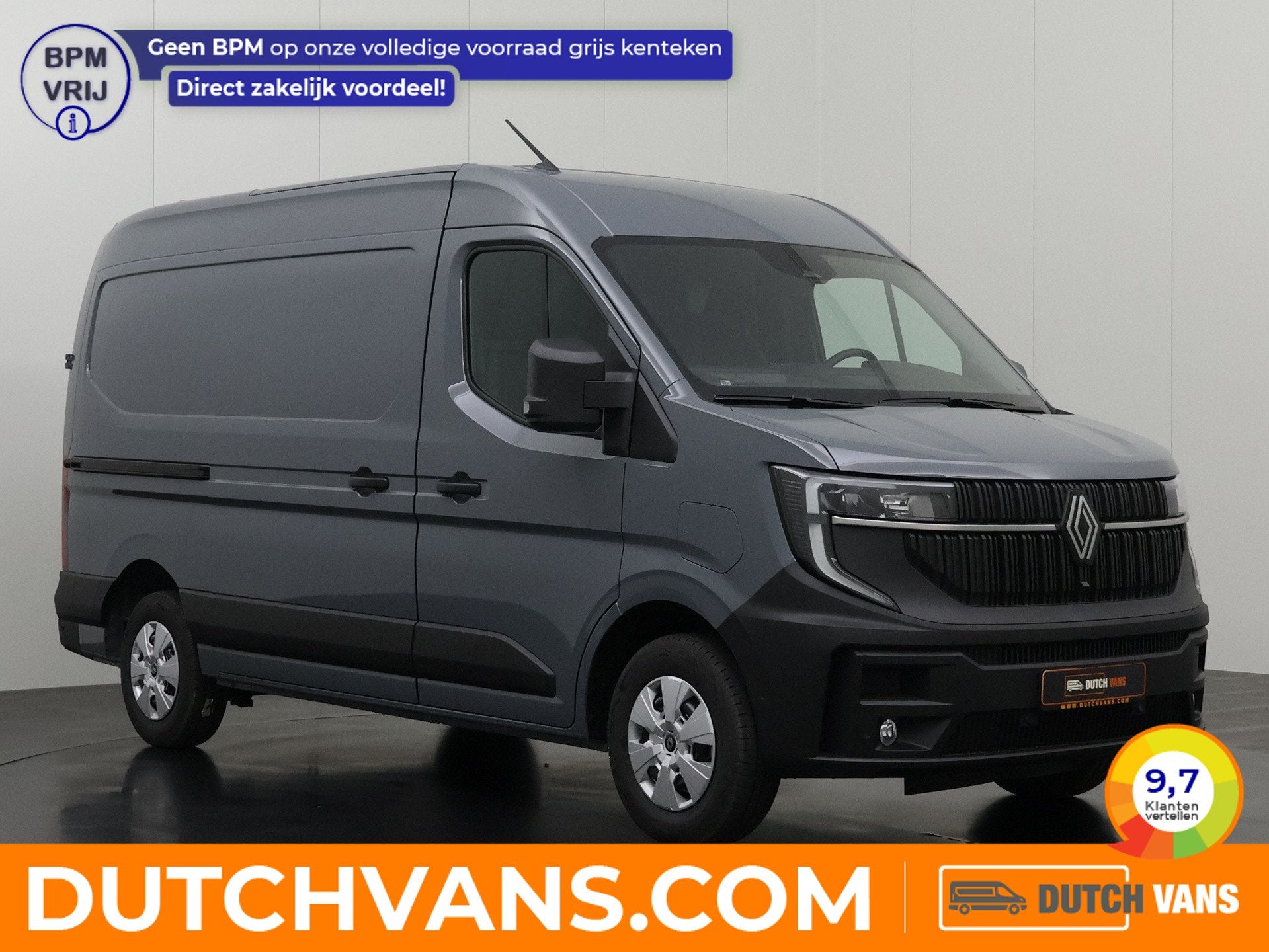 Renault Master E-Tech 87Kwh L2H2 Advance | Zeer Compleet ! |, Auto's, Automaat, Stof, Zwart, Renault