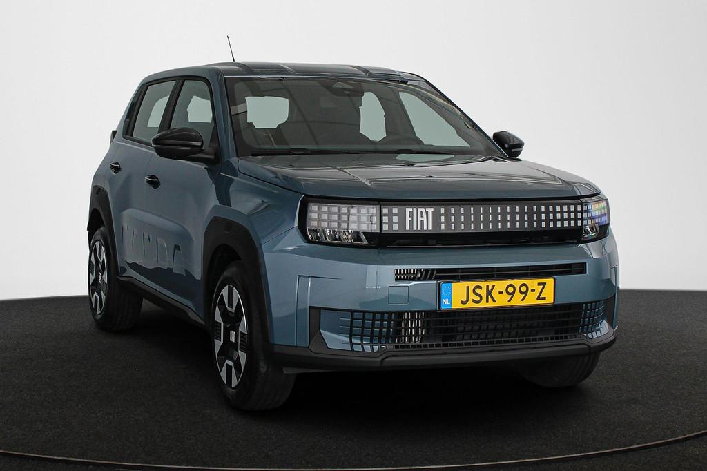 Fiat Grande Panda 1.2 Hybrid ICON Automaat Apple Carplay Air, Auto's, Stof, 600 kg, Blauw, Origineel Nederlands