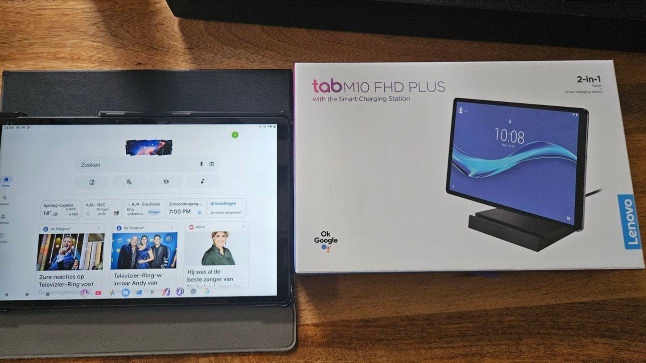 Lenovo Tab M10 FHD Plus Tablet met Smart Charging Station, 10 inch, Ophalen of Verzenden, Zo goed als nieuw, Tab M10 FHD Plus