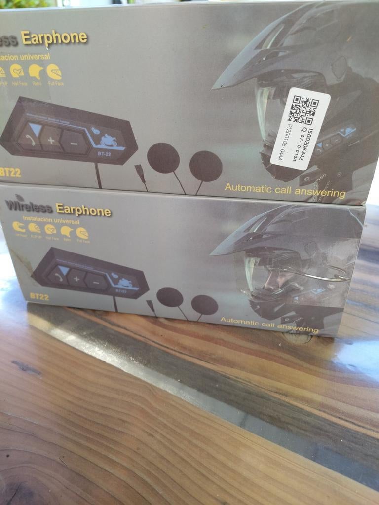 Handsfree Bluetooth Headset voor Motorhelm - BT22, Ophalen of Verzenden