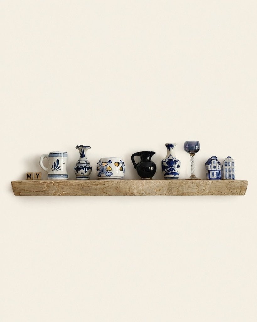 Zwevende eiken wandplank houten decoratie schap 64cm #294, Houtatelier M.Y., Info@myhoutatelier.nl, Nieuw, Ophalen of Verzenden