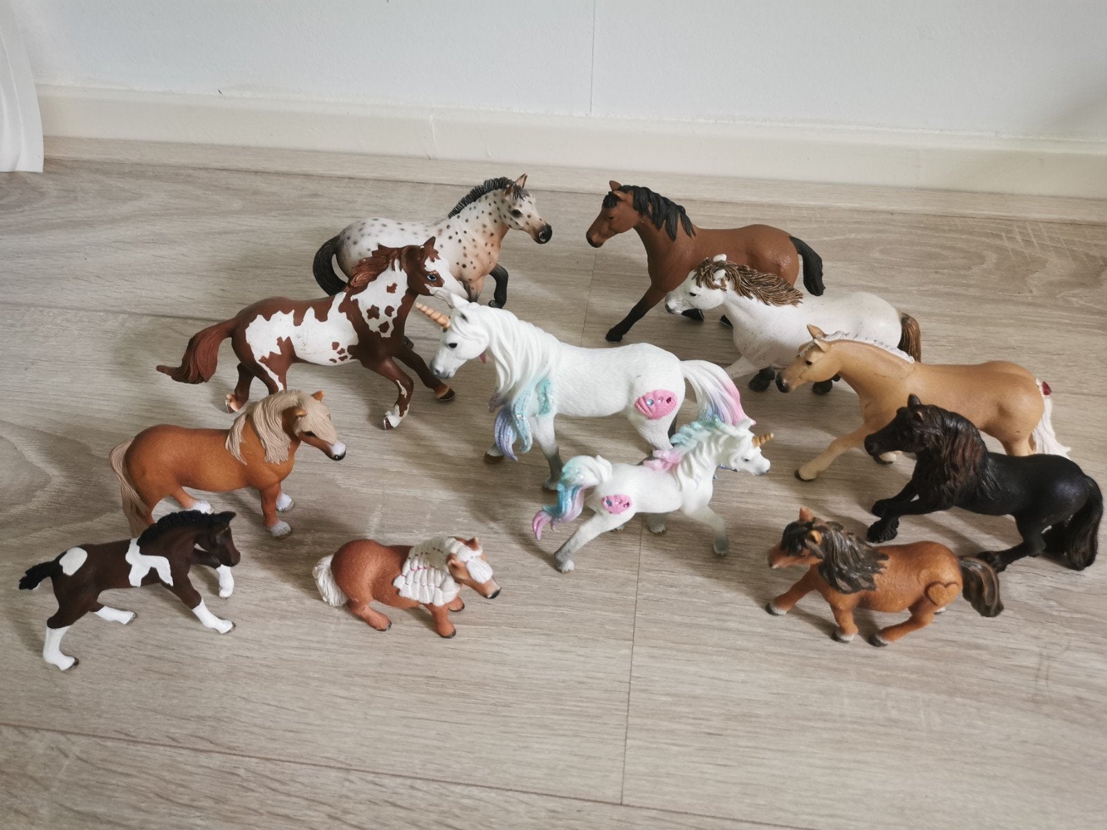 Diverse Schleich paarden en eenhoorns - Grote collectie, Ophalen of Verzenden, Zo goed als nieuw, Jongen of Meisje