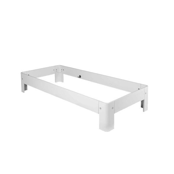 Auping Auronde bedombouw wit 90x200cm (excl. nachtkastje), Ophalen, Gebruikt, 90 cm, Eenpersoons
