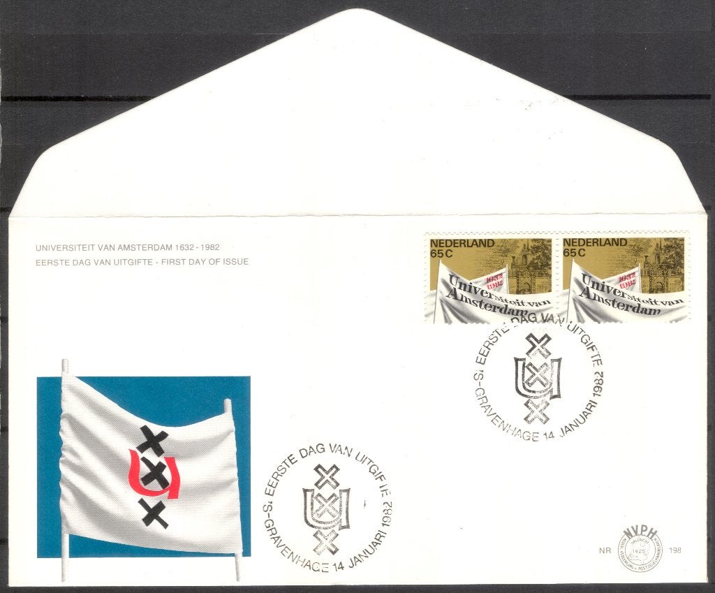 350 jaar Universiteit van Amsterdam (UVA) 1982, Verzenden, Envelop