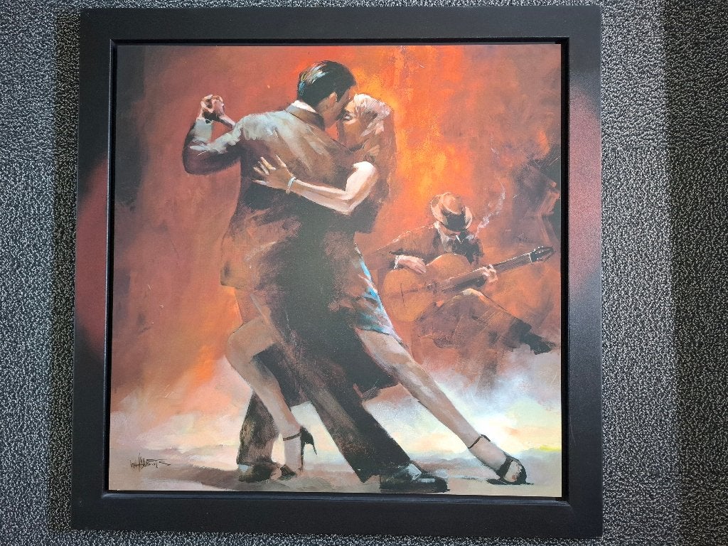 Dansend paar, Ophalen, Zo goed als nieuw, Schilderij, 75 tot 100 cm