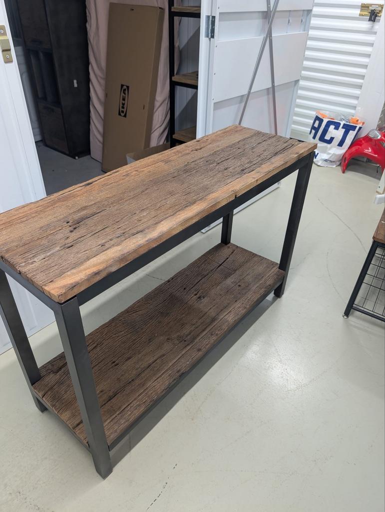 Set van side table, tv meubel, Ophalen, Gebruikt, 100 tot 150 cm, Overige houtsoorten