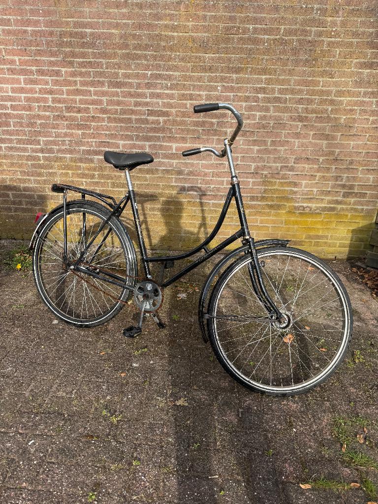 Zwarte Barok Omafiets 28 inch Retro Look, 56 cm of meer, Ophalen, Gebruikt, Barok