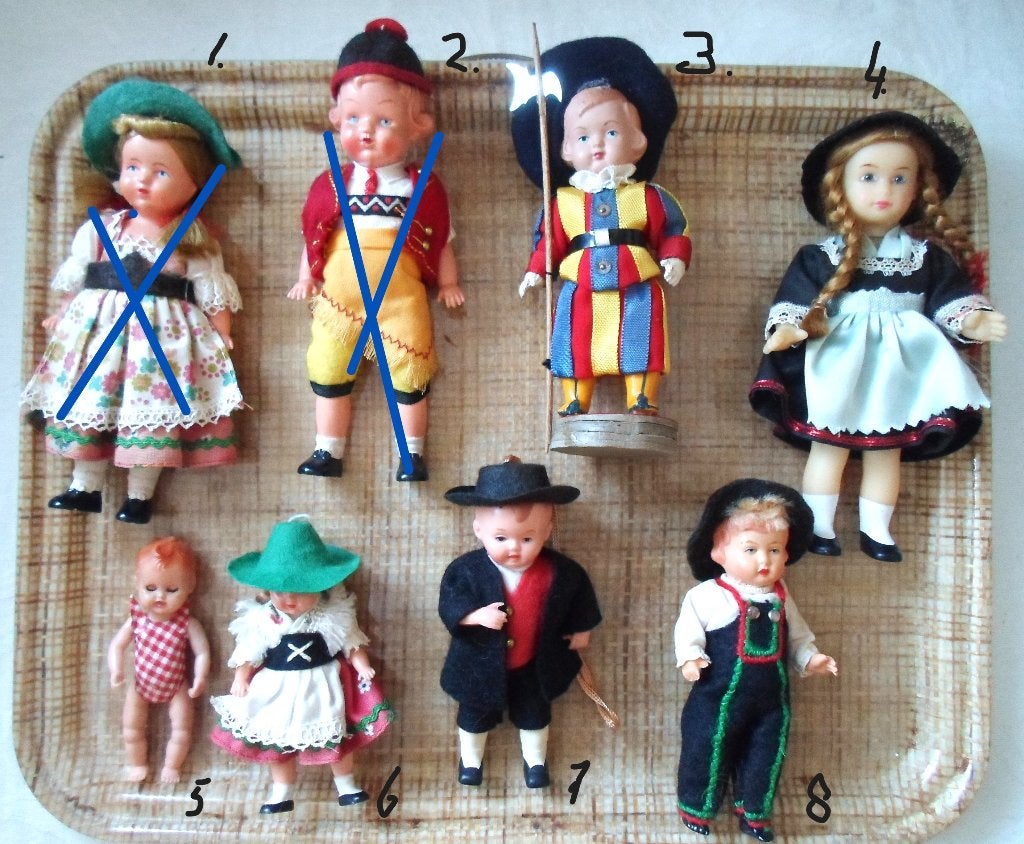 6 Verschillende poppen. 5 euro per stuk., Ophalen of Verzenden, Pop