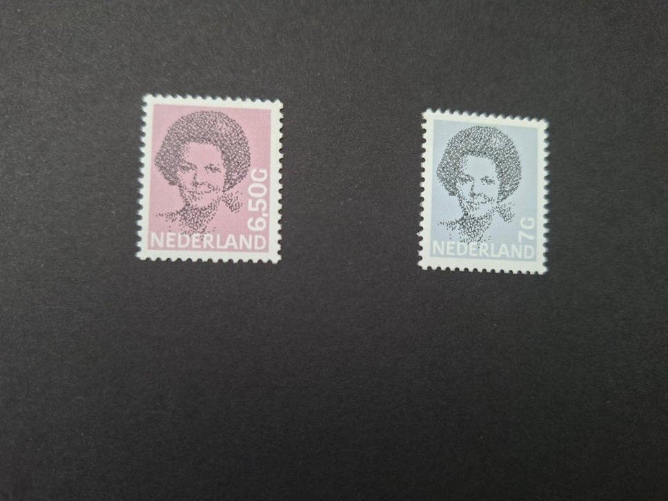 Nederlandse postzegels Koningin Beatrix 6.50G en 7G, Postzegels en Munten, Ophalen of Verzenden, Na 1940, Postfris