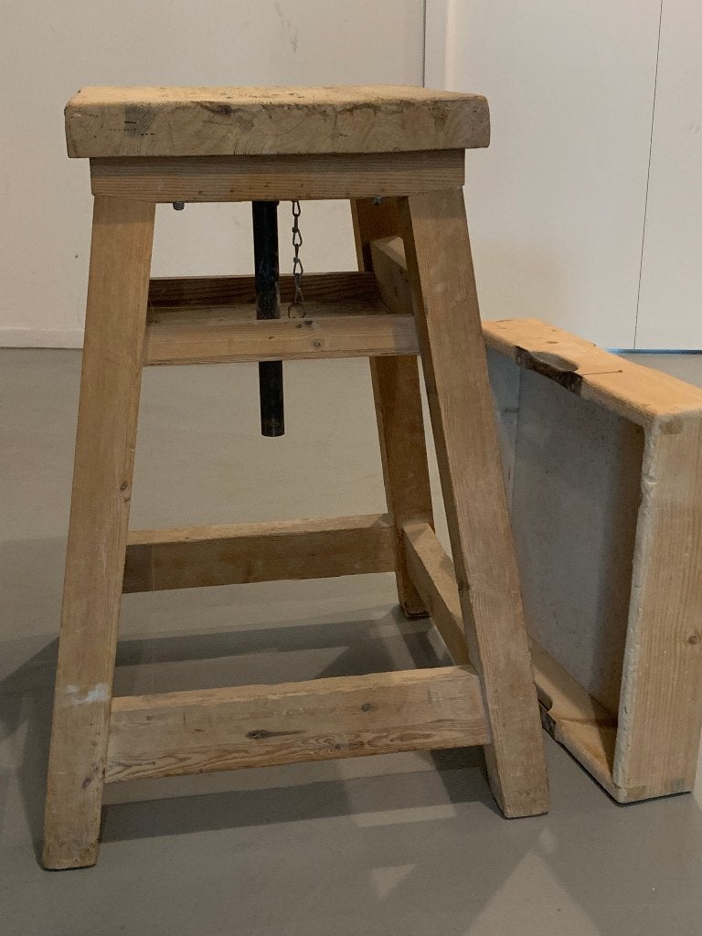beeldhouwbok met zandbak, Ophalen, Gebruikt, Gereedschap of Toebehoren, Hout