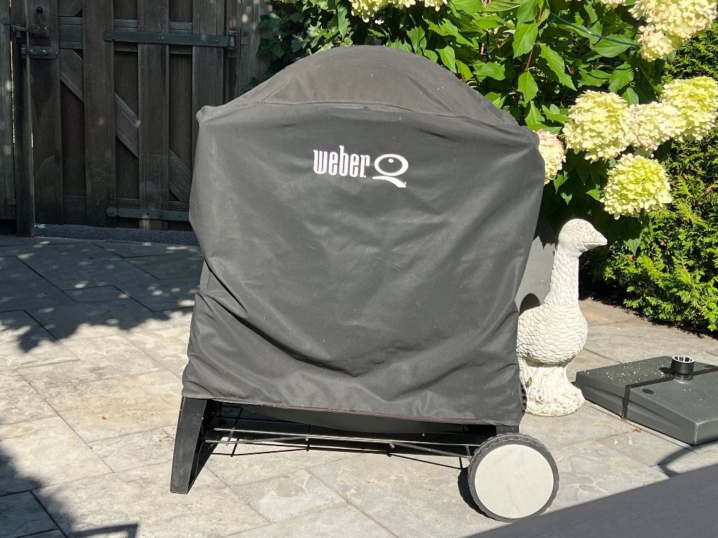 Weber Q gas BBQ compleet met volle gasfles, Ophalen, Gebruikt, Weber barbecue