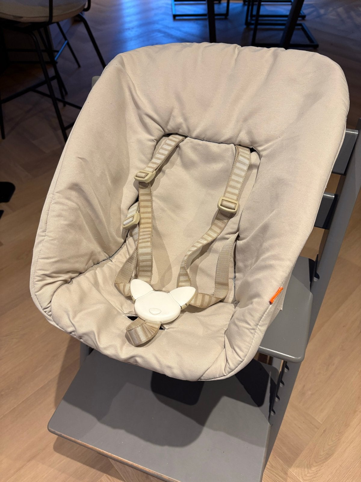 Stokke Tripp Trapp Newborn Set met hoes, Ophalen, Gebruikt, Meegroeistoel, Gordel(s)