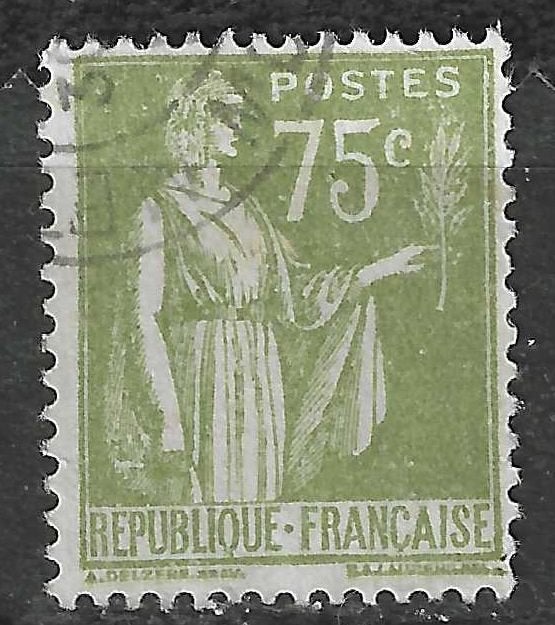 Frankrijk 1932/1933 - Yvert 284A - Type "Paix" - 75 c. (ST), Verzenden, Gestempeld