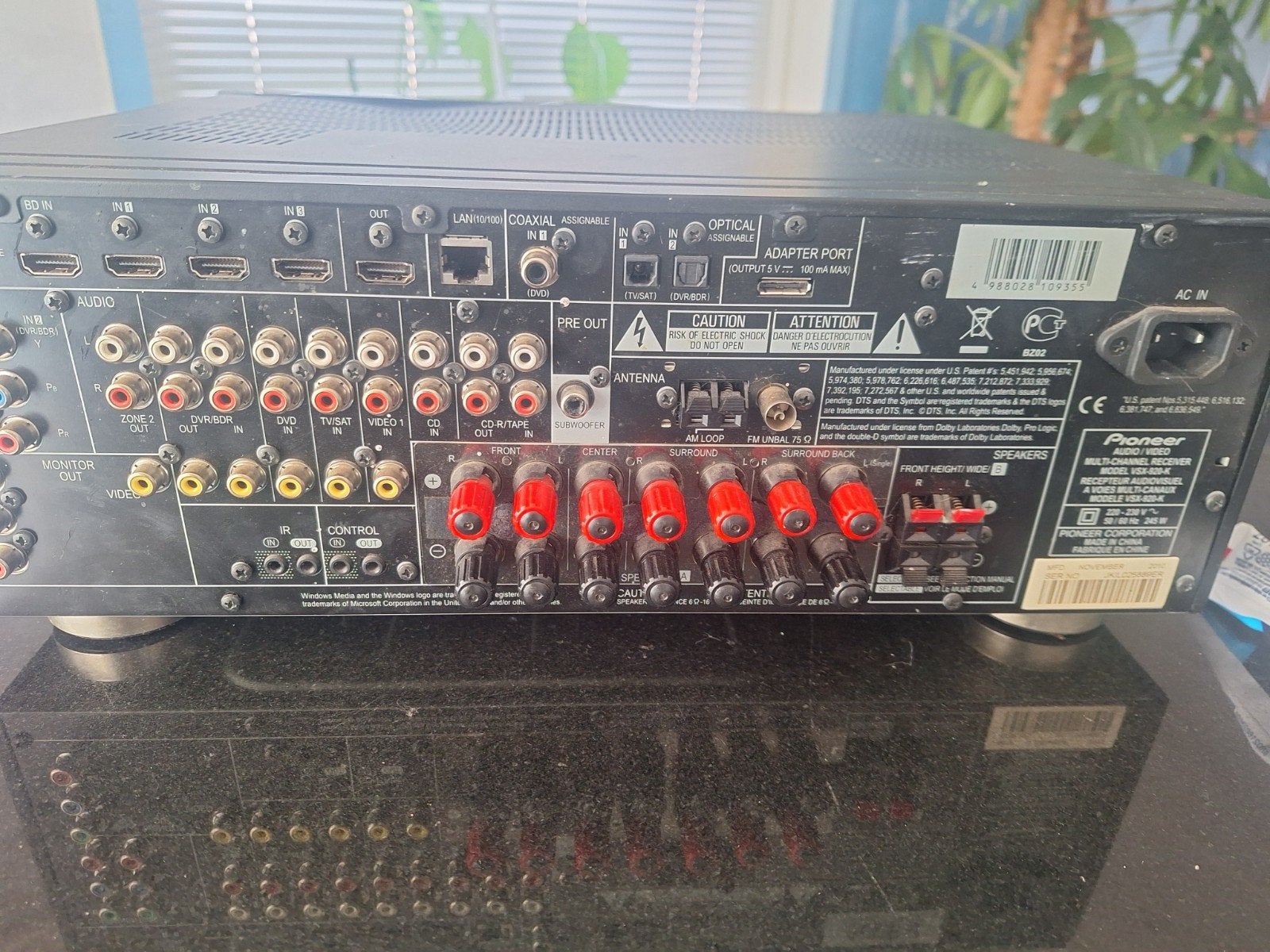 Pioneer AV Receiver VSX-921 - 7.1 Surround Sound, Gebruikt, Ophalen of Verzenden, Pioneer, 120 watt of meer