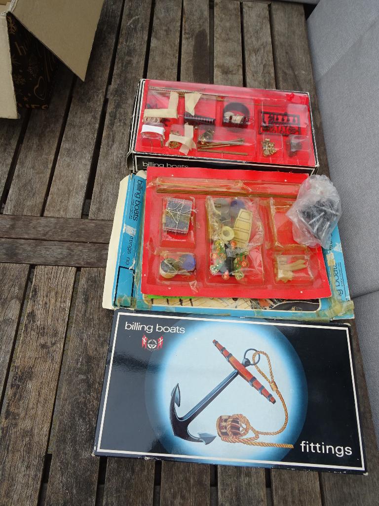 Beslagsets modelboten, Hobby en Vrije tijd, Modelbouw | Boten en Schepen, Ophalen of Verzenden, Gebruikt, 1:50 tot 1:200, Overige merken