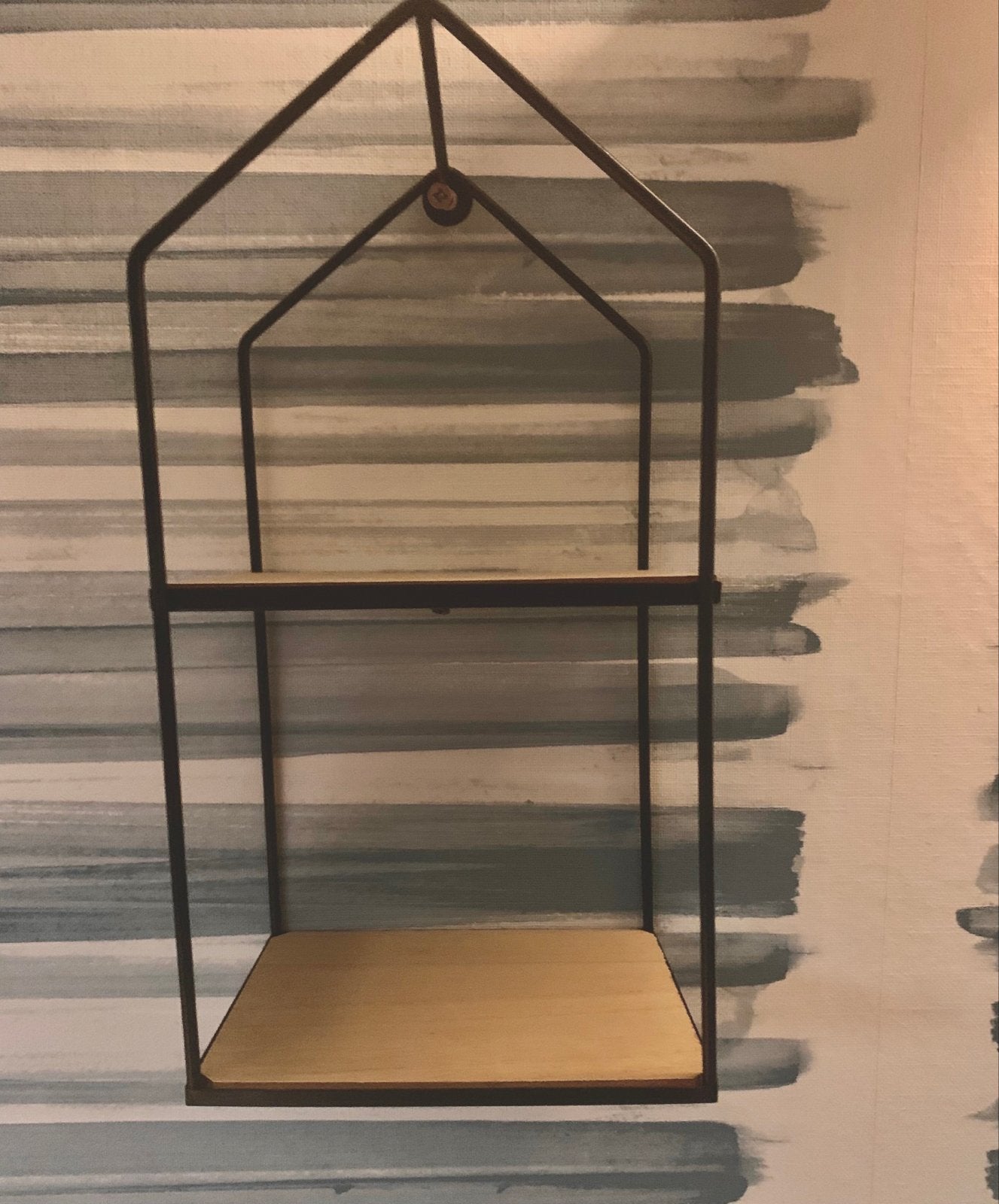 Set van 3 metalen wandplanken in huisvorm, Ophalen, Zo goed als nieuw