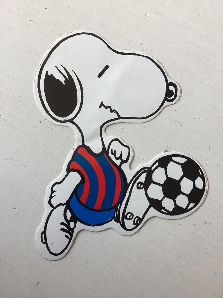 Sticker Snoopy (strip), Verzenden, Zo goed als nieuw, Strip of Tekenfilm