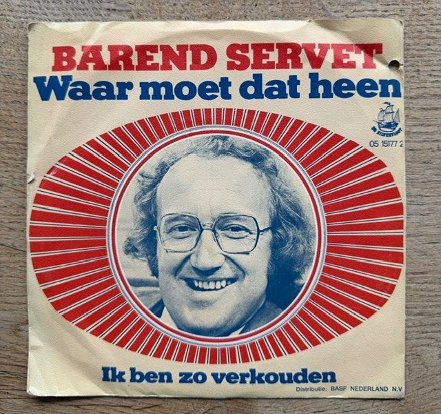 Barend servet - Waar moet dat heen, Cd's en Dvd's, Vinyl Singles, Zo goed als nieuw, Nederlandstalig, Beschermende buitenhoes