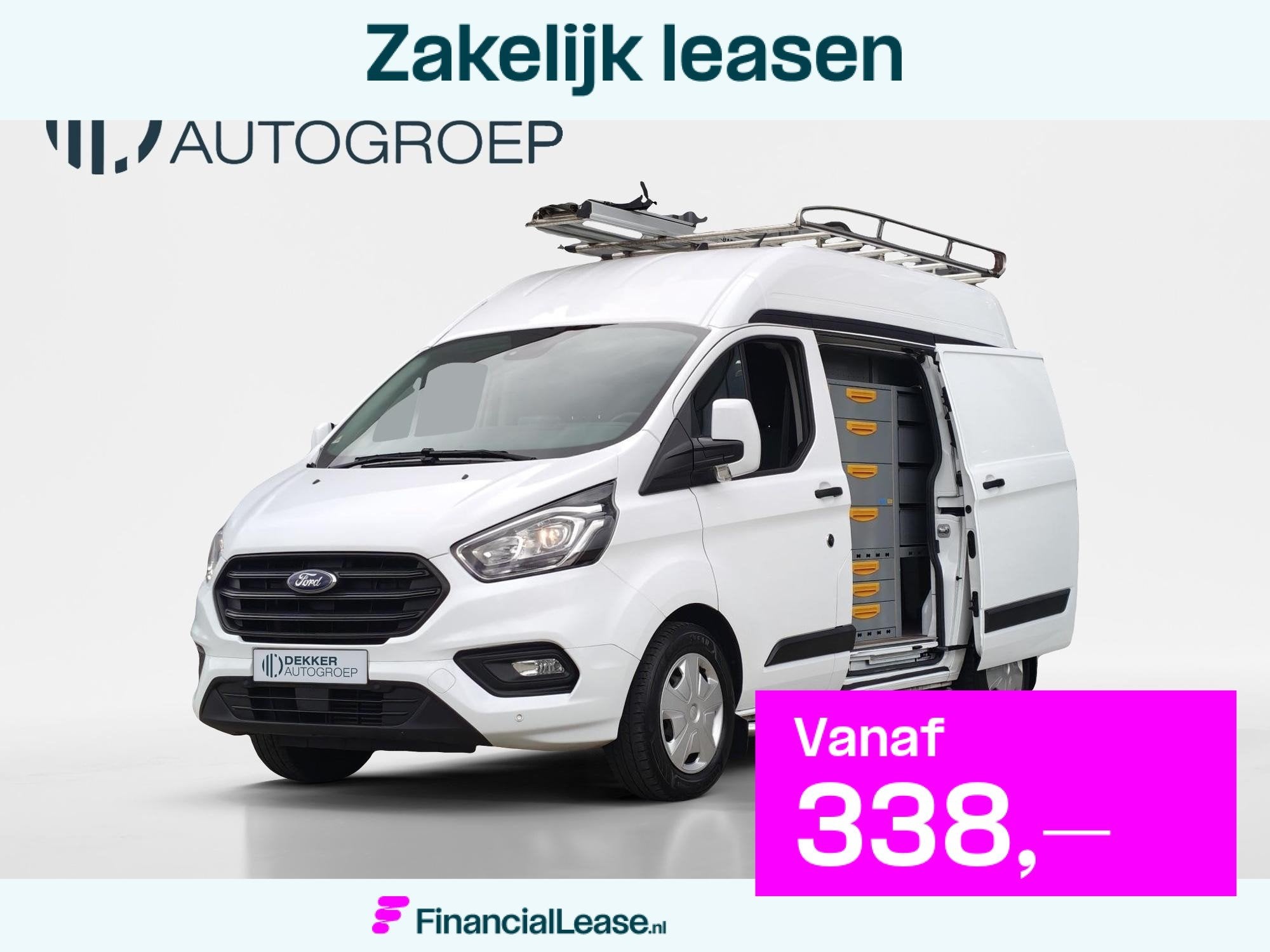 Ford Transit Custom 300 2.0 TDCI L1H2 Trend, Euro 6, 4 cilinders, Wit, Origineel Nederlands