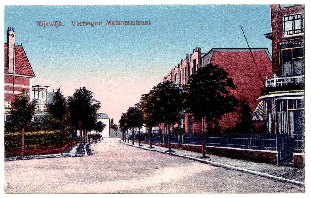 Rijswijk ZH 87, Verhagen Metmanstraat (ca. 1939) ongelopen, Verzamelen, Ansichtkaarten | Nederland, Verzenden, 1920 tot 1940, Ongelopen