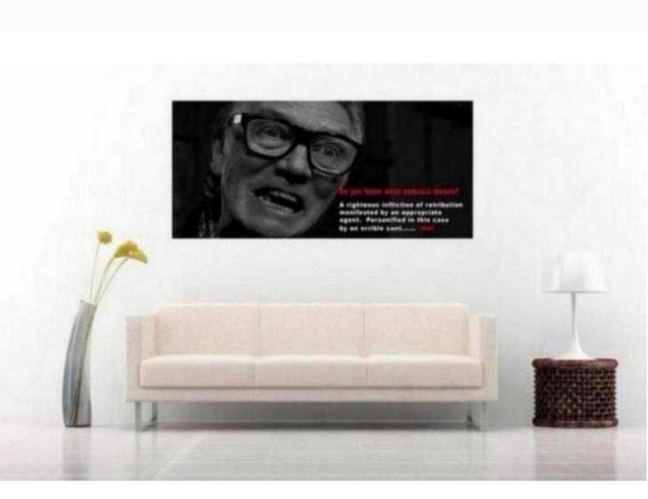 XL groot Canvas 106x56cm SNATCH BRICK TOP QUOTE Nemesis, Nieuw, Ophalen of Verzenden, H, H