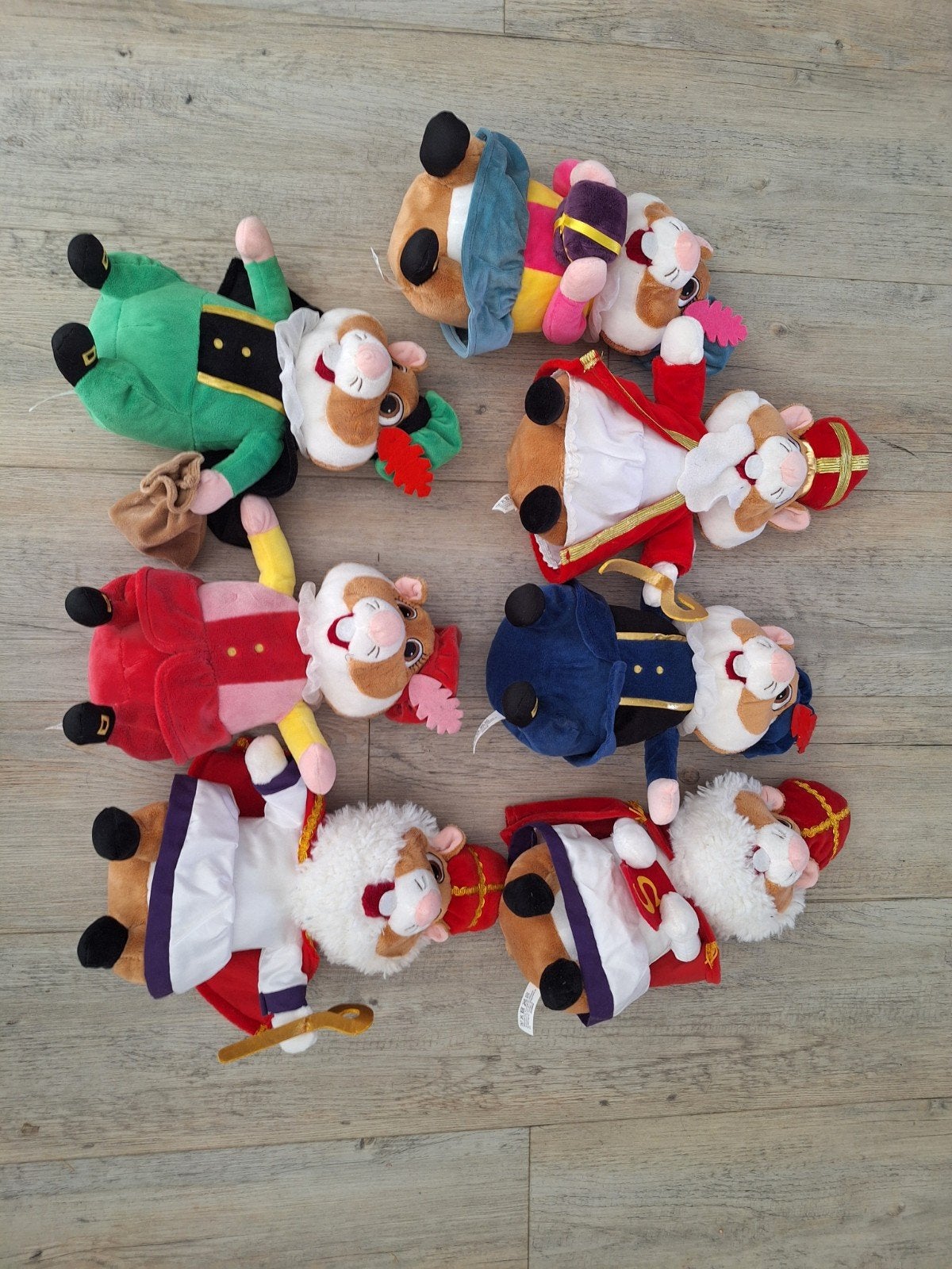 7 Sinterklaas Hamsters (Sint, Piet) - Prima Staat, Overige merken, Overige karakters, Hamster, Ophalen of Verzenden