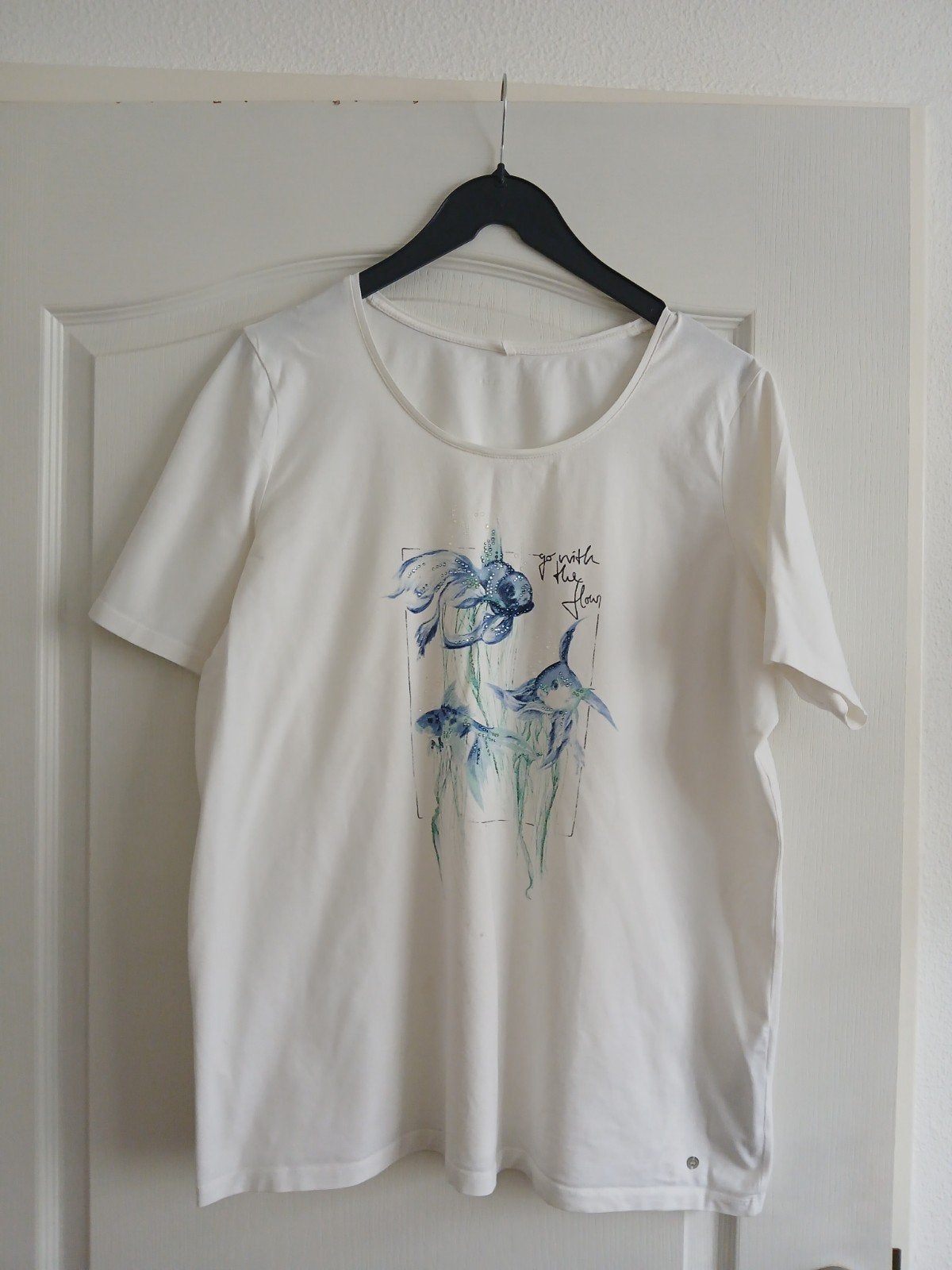 Dames T-shirt Maat 46, Ophalen of Verzenden, Zo goed als nieuw, Maat 46/48 (XL) of groter, Korte mouw