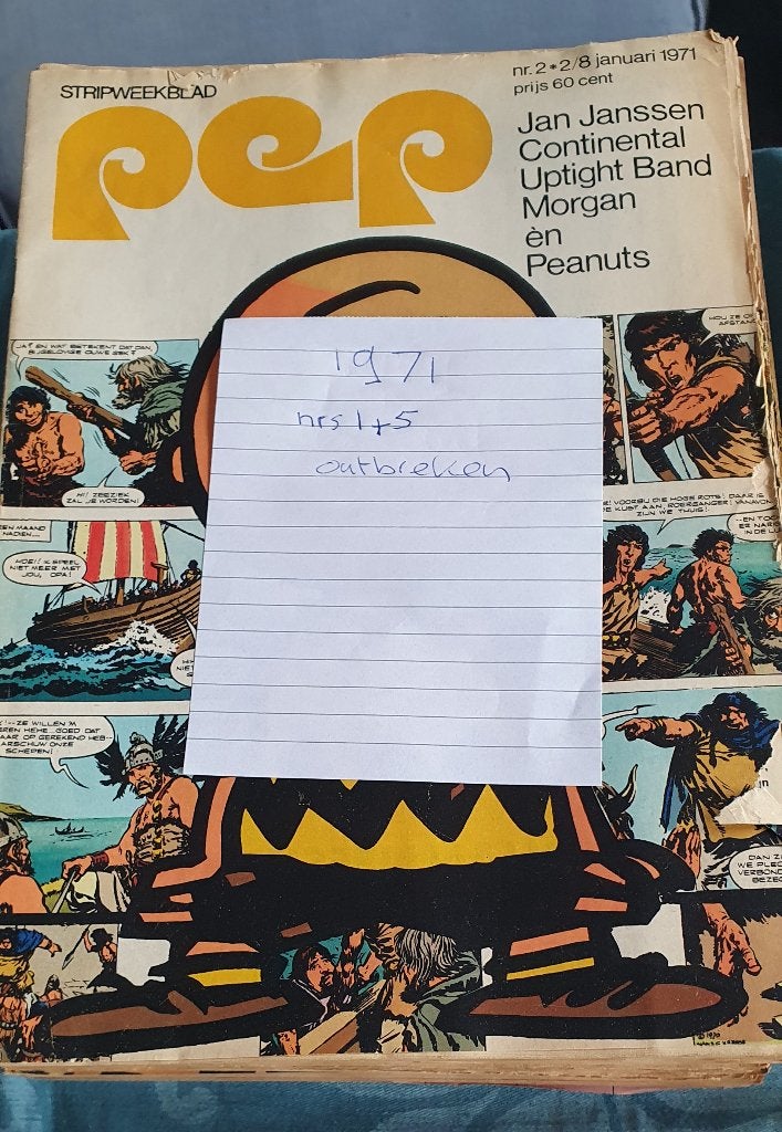 12 jaargangen weekblad PEP , (1962 t/m 1975)., Boeken, Complete serie of reeks, Diversen, Ophalen, Gelezen
