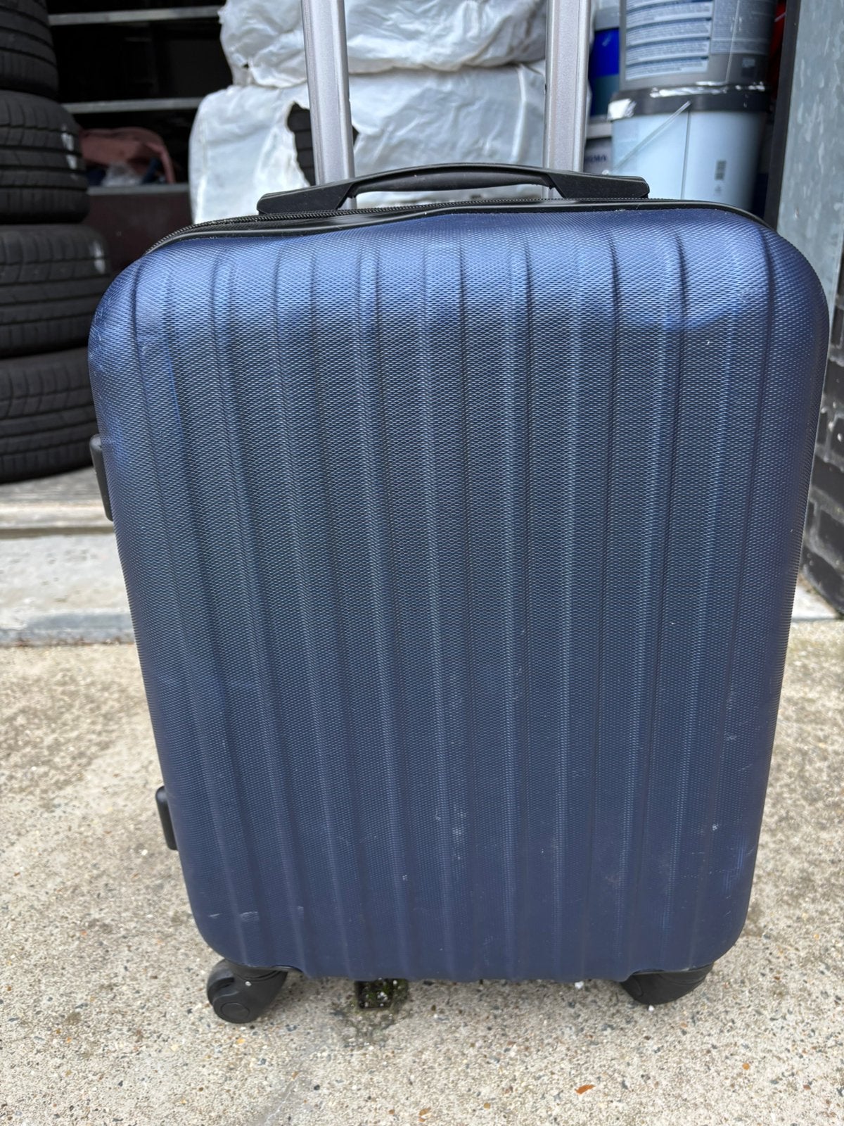 2 stuks hand baggage koffers blauw, Sieraden, Tassen en Uiterlijk, Ophalen, Gebruikt, Hard kunststof, Slot