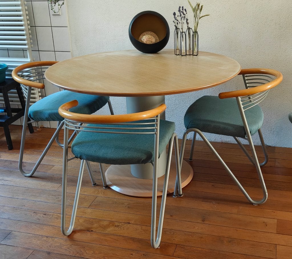 Eettafel, Ophalen, Gebruikt, Rond, Vier personen