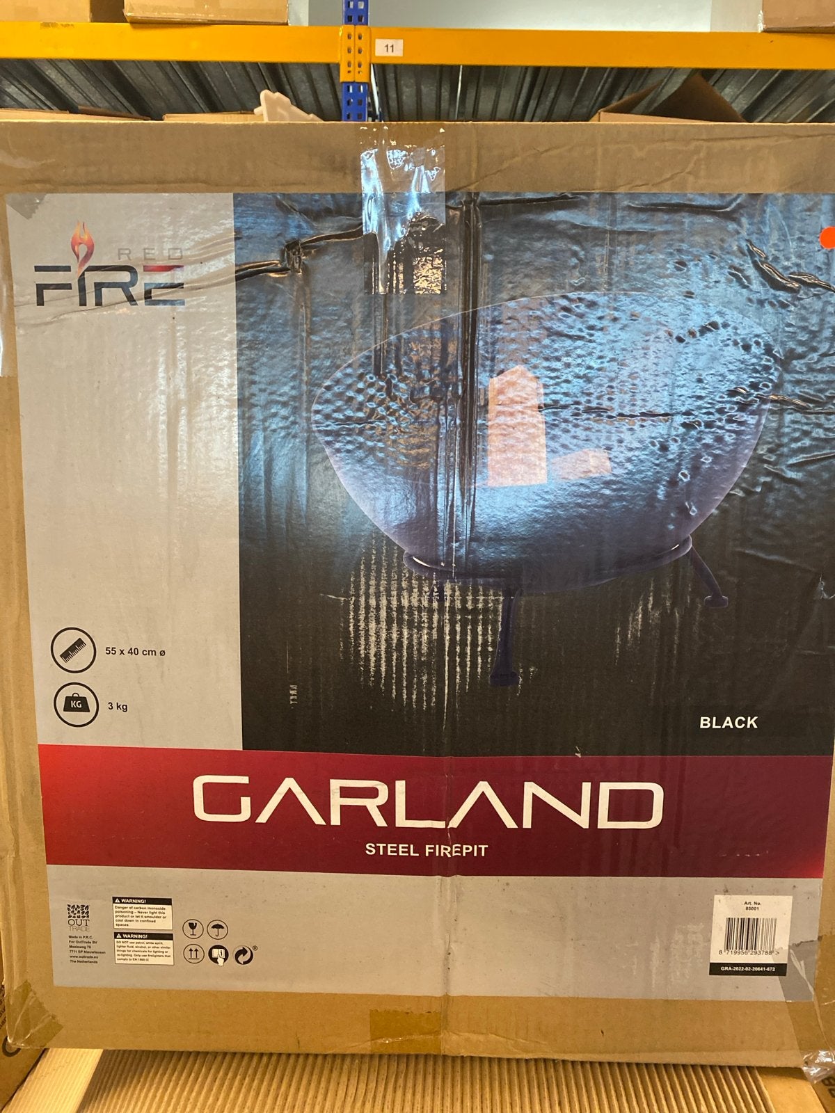 Red Fire Garland Stalen Vuurkorf - Nieuw in Doos, -, -, Vuurkorf, Nieuw