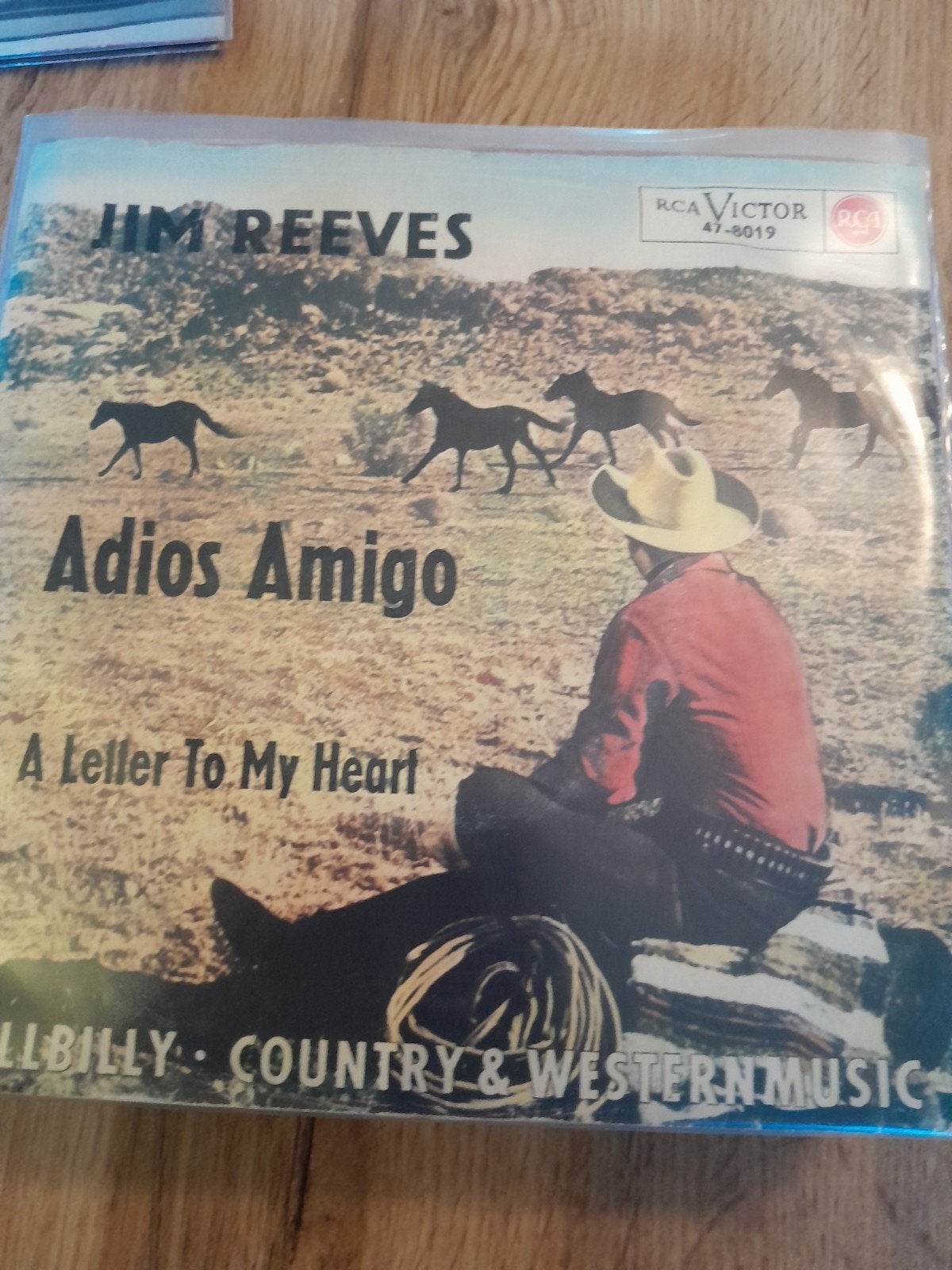 Jim reeves 7inch adios amigo, Ophalen of Verzenden, Zo goed als nieuw, Country en Western
