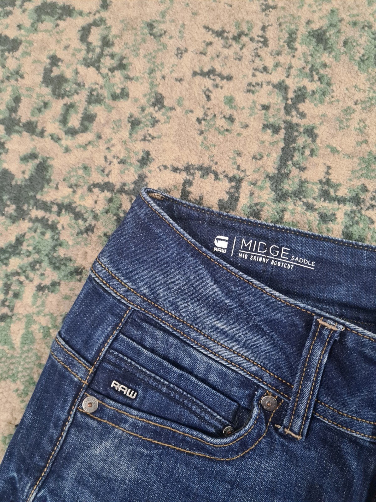 G-star raw midge saddle mid skinny W26 L28 WMN Tulsi2628, Blauw, Ophalen of Verzenden, W27 (confectie 34) of kleiner, G-STAR RAW