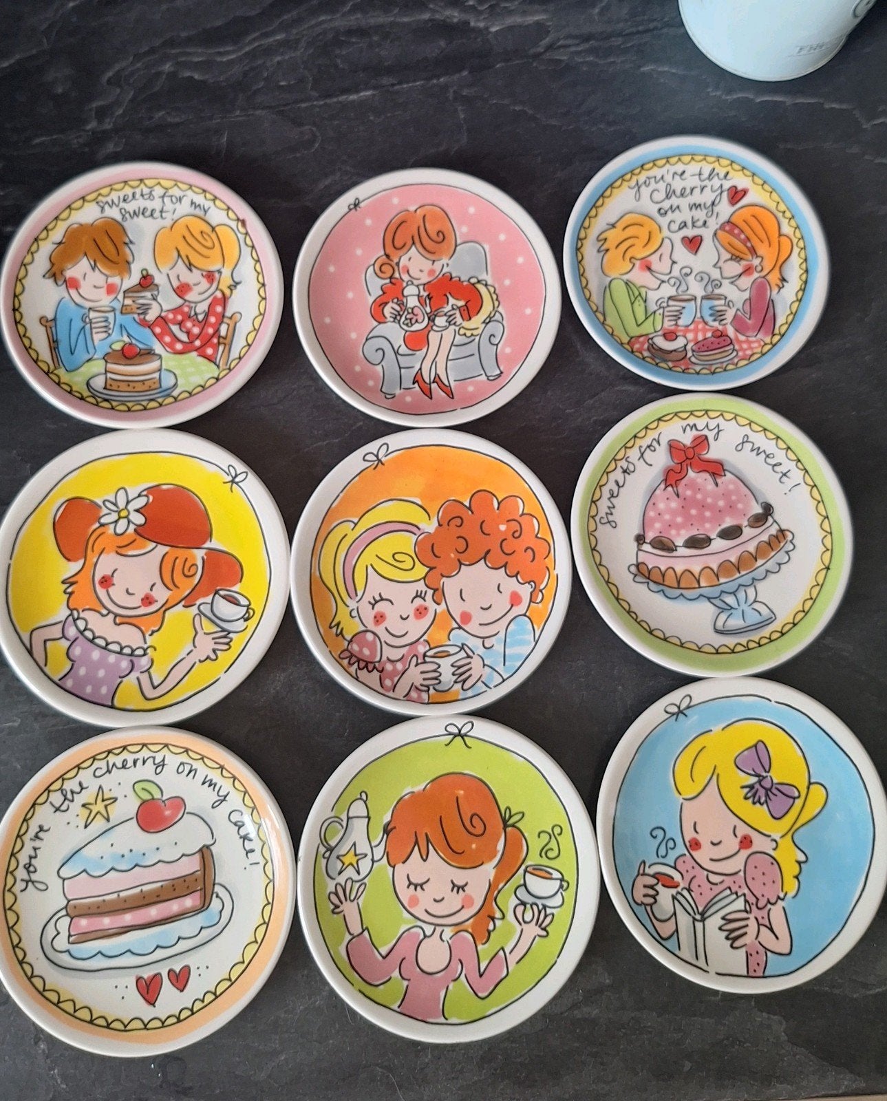 9 BLOND Amsterdam petit four schotels, Ophalen, Zo goed als nieuw