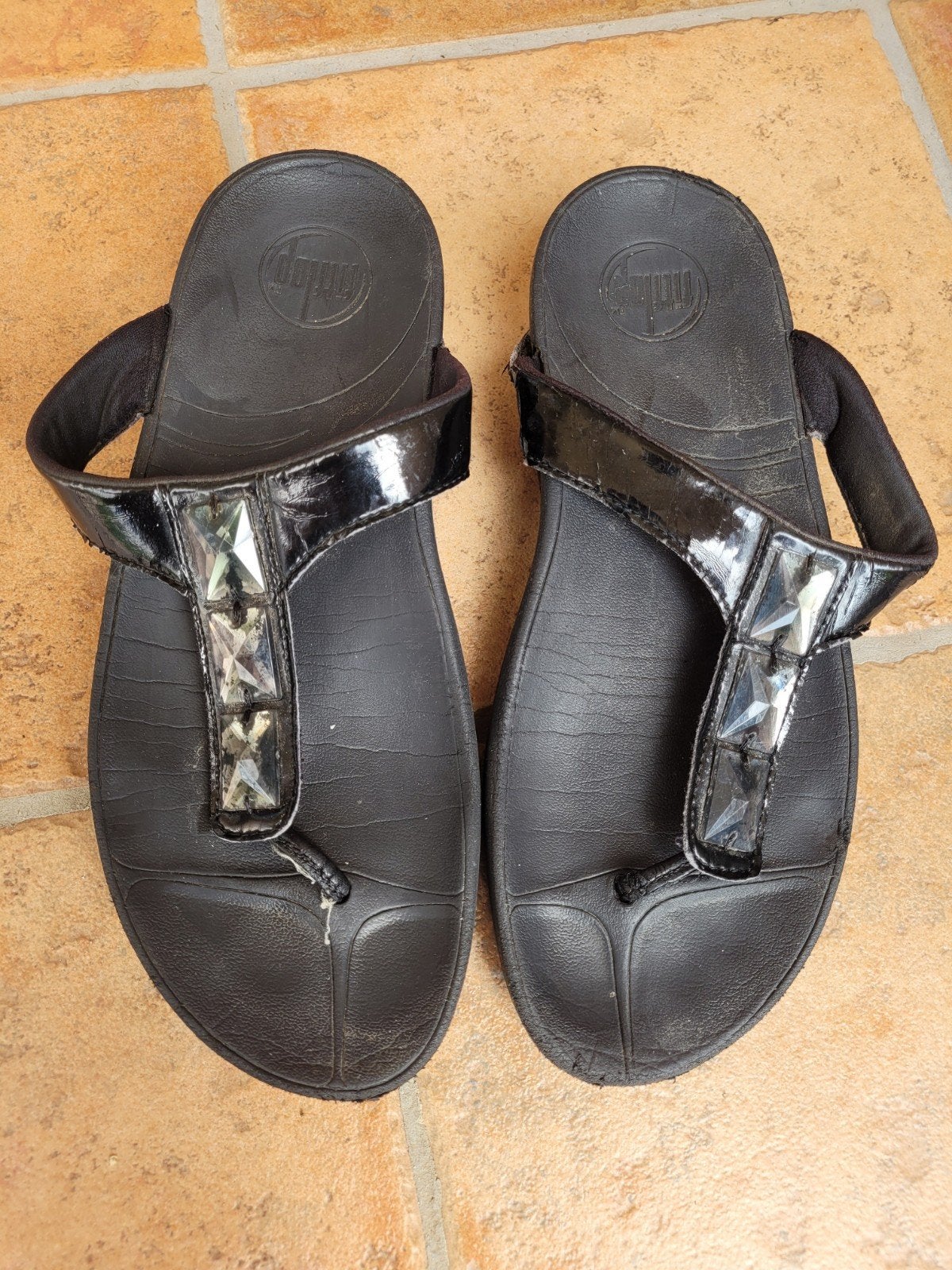FitFlop dames slippers maat 41, Slippers, Zwart, Ophalen of Verzenden, Fitflop