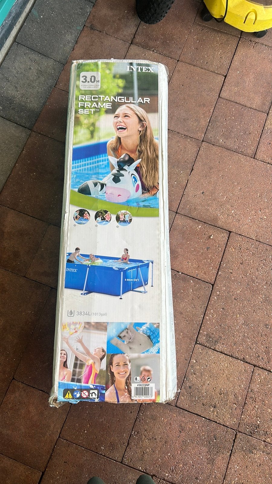 Zwembad 4x2 meter met pomp en afdekzeil, Tuin en Terras, Zwembad-toebehoren, Ophalen of Verzenden, Zo goed als nieuw, Afdekzeil