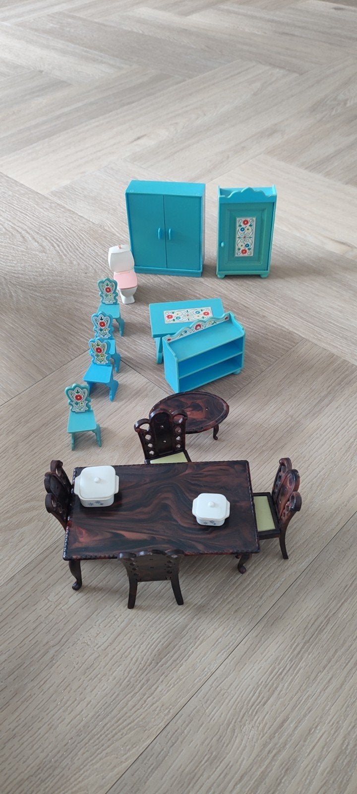Poppenhuismeubels vintage, Ophalen of Verzenden, Poppenhuis