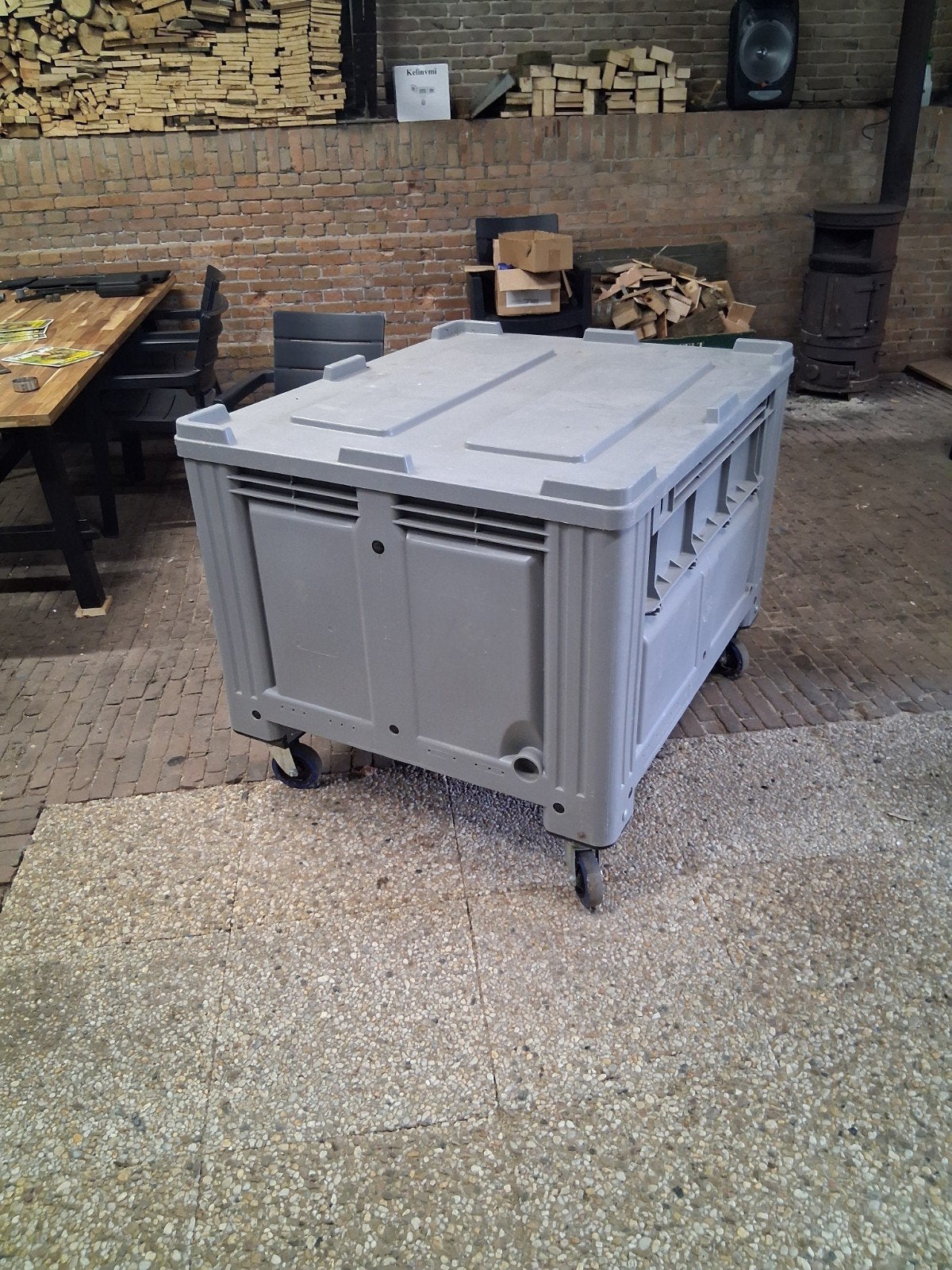 Palletbox 1200x1000, Ophalen, Zo goed als nieuw