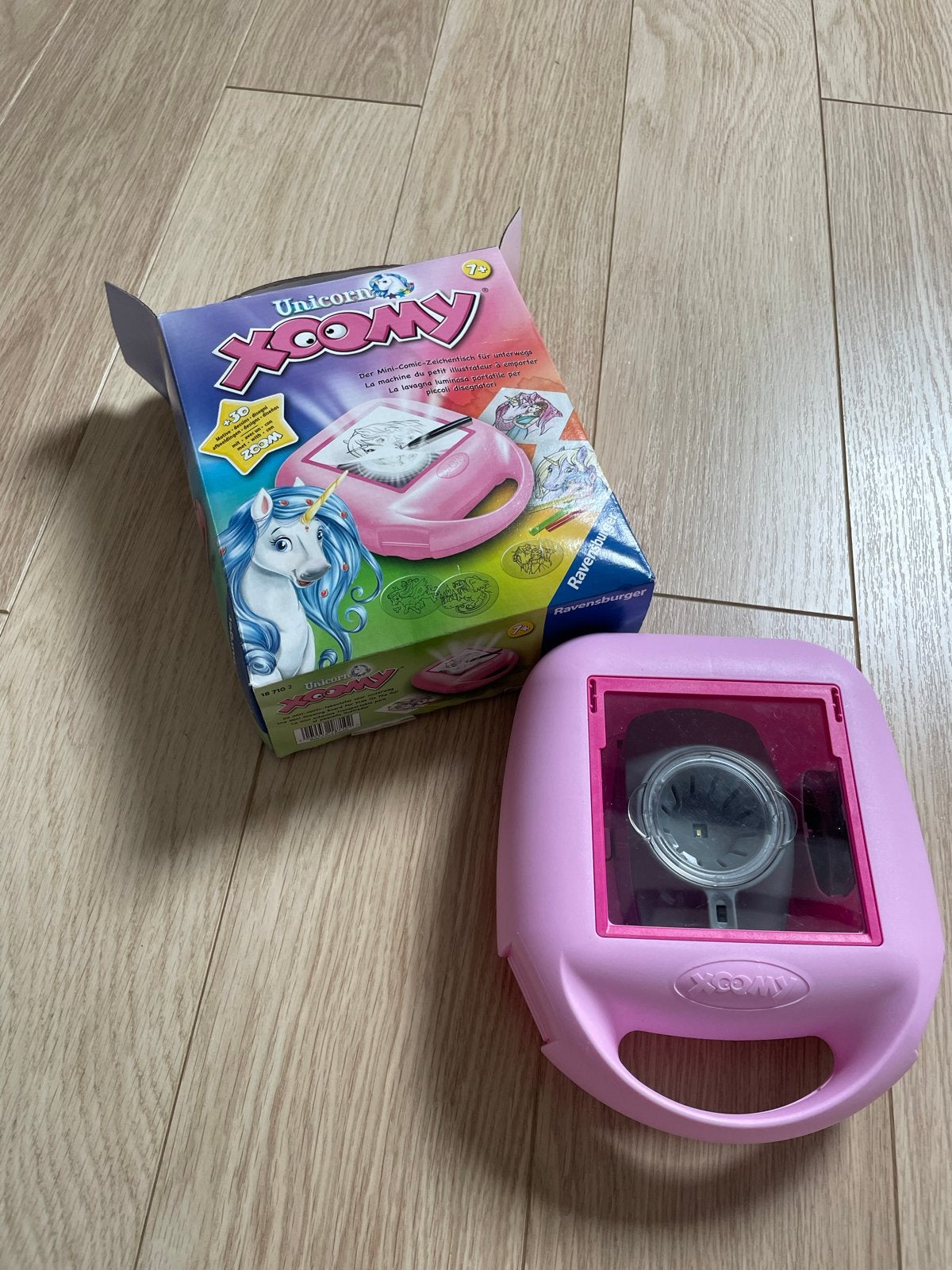 Unicorn Xoomy Mini Comic Tekenmachine Ravensburger, Ophalen of Verzenden, Zo goed als nieuw, Knutselen, Met licht