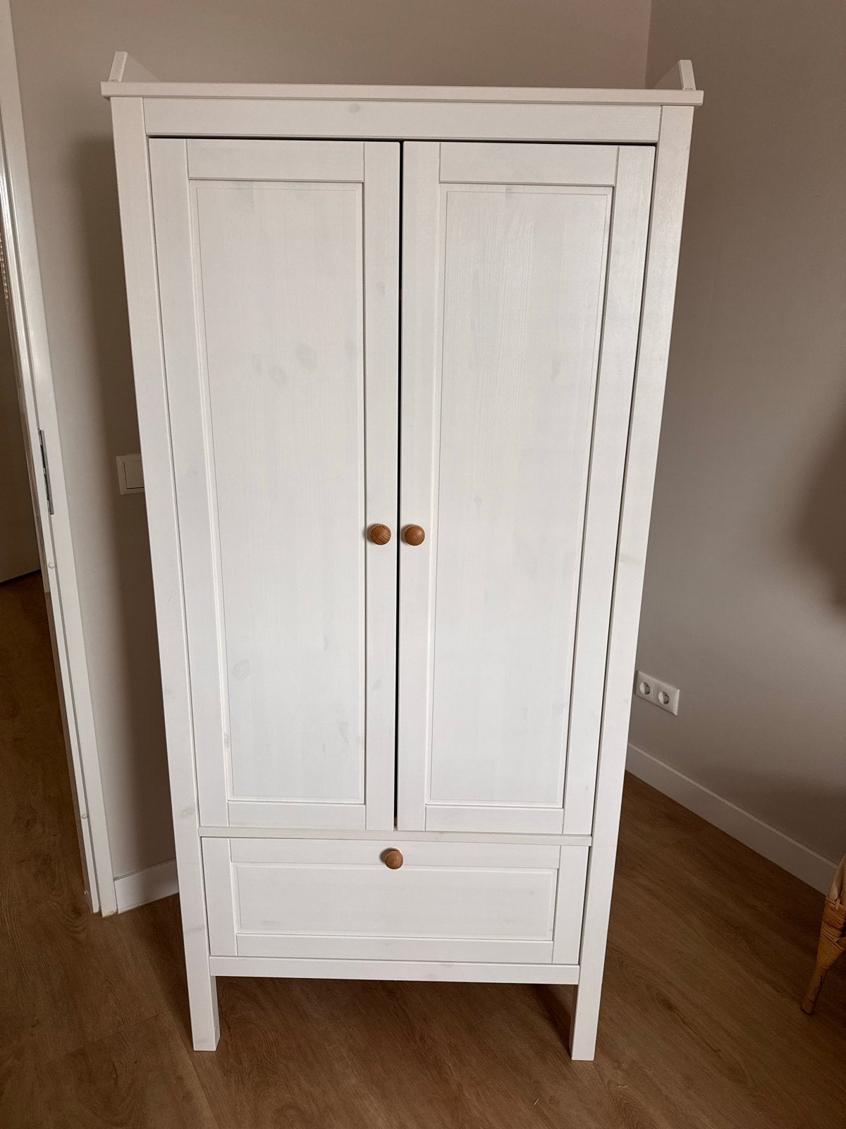 IKEA SUNDVIK Kinderkledingkast Wit - Zo goed als nieuw, Ophalen, Kast, 105 cm of meer, Zo goed als nieuw