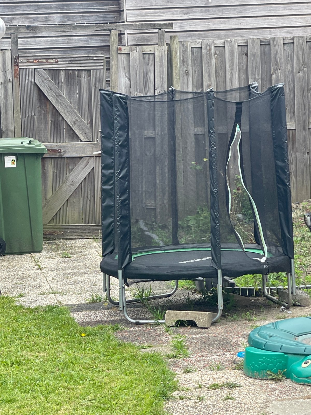 Trampoline met veiligheidsnet, Ophalen of Verzenden, Gebruikt