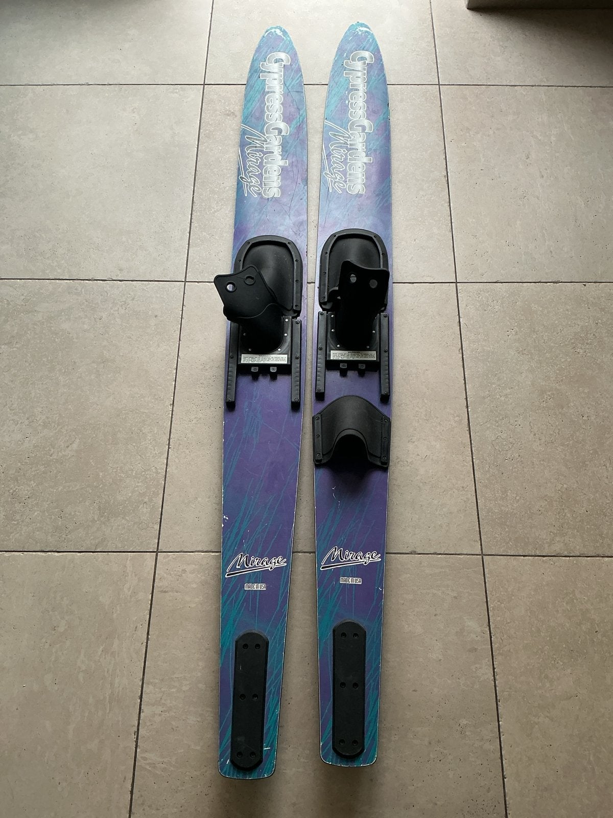 Cypress Gardens Mirage Waterski's - Paars/Blauw, Watersport en Boten, Waterski's, Ophalen of Verzenden, Gebruikt, 160 cm of meer